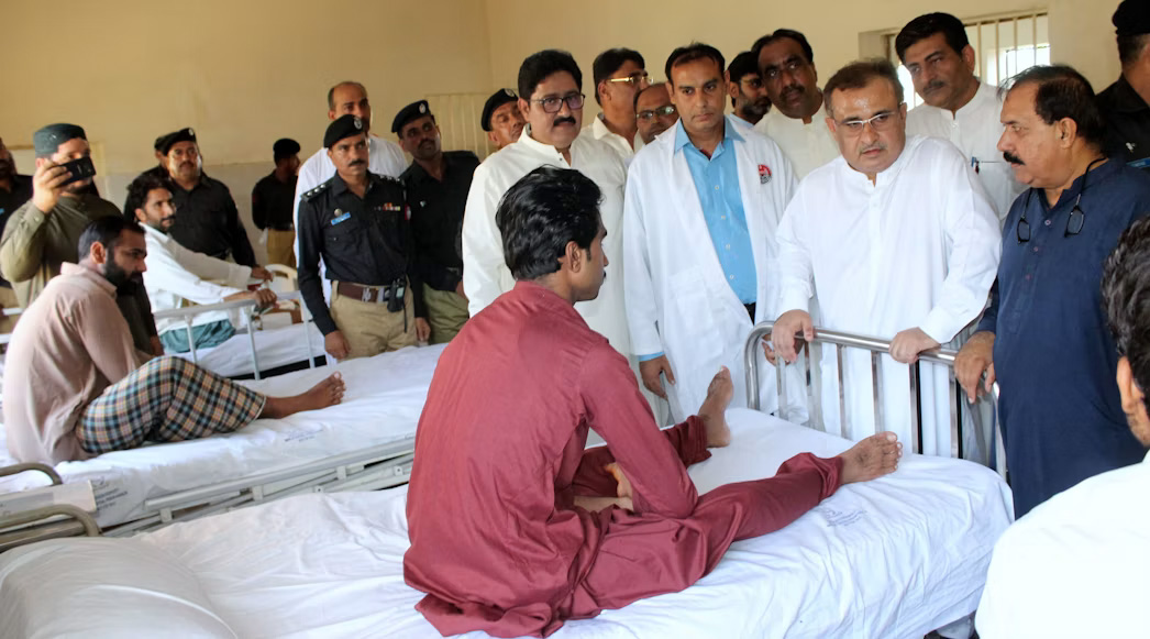 Doctors at a rural health camp